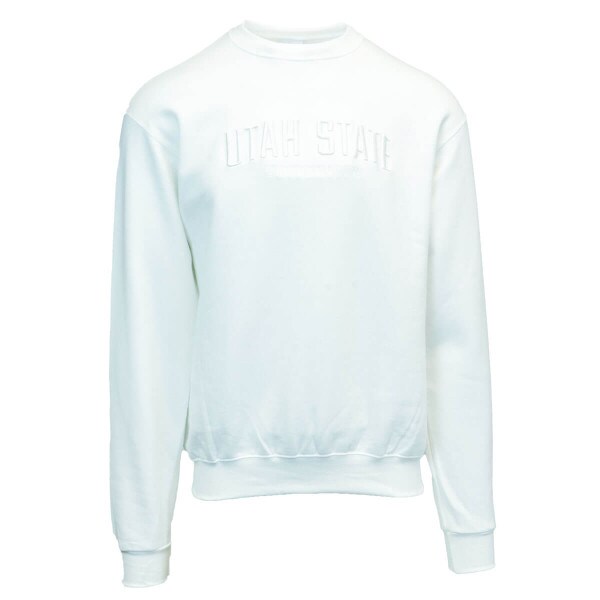 Utah State University Crew Sweatshirt Champion Fleece-Lined